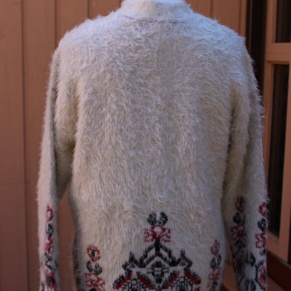 KNOX ROSE Women Fuzzy Open Cardigan Sweater SZ M Fairy Boho Indie - Picture 7 of 10